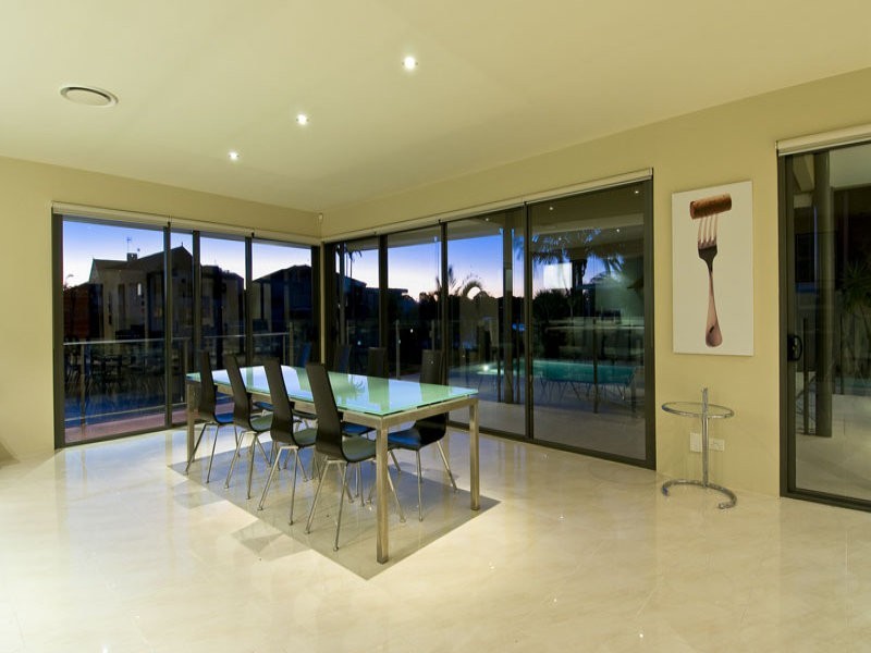contemporary style dining room