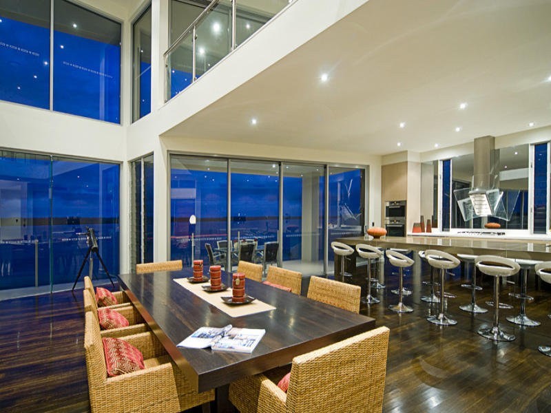 contemporary style dining room