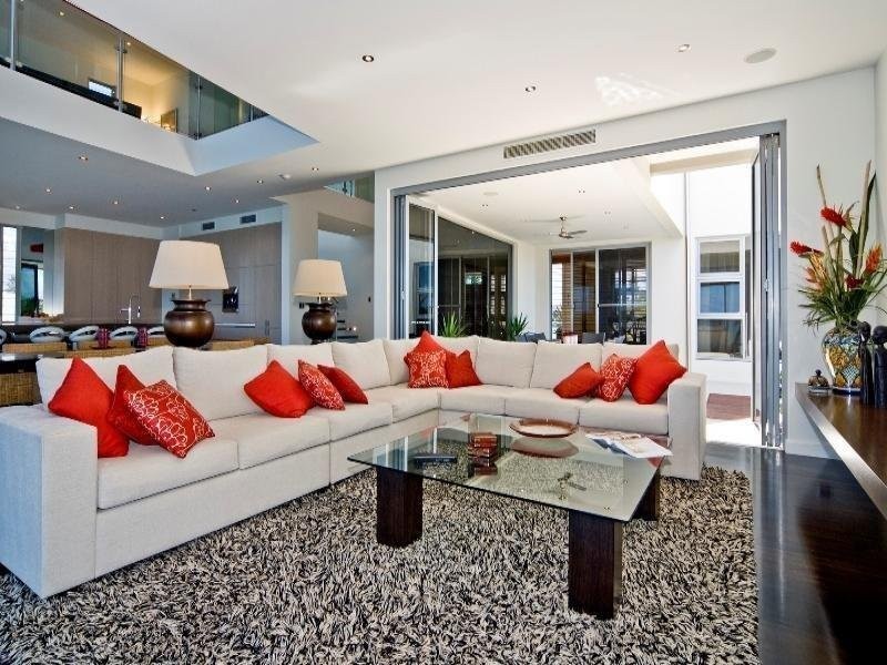 contemporary style living room