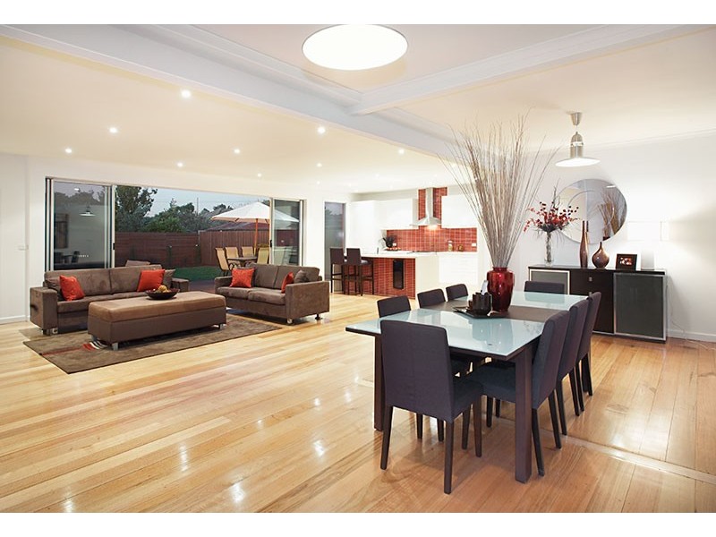 contemporary style dining room