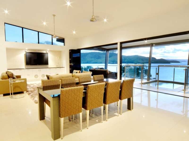 contemporary style dining room