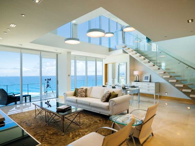 contemporary style living room