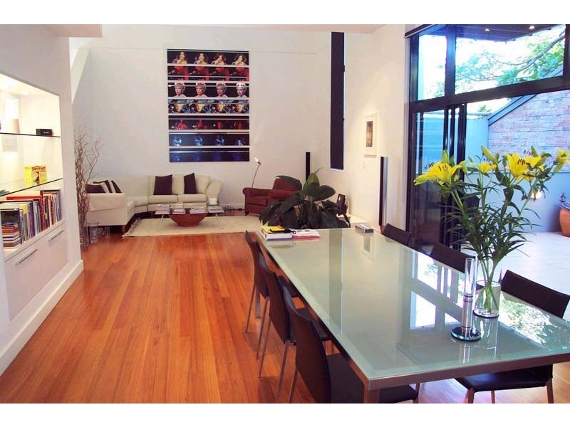 contemporary style dining room