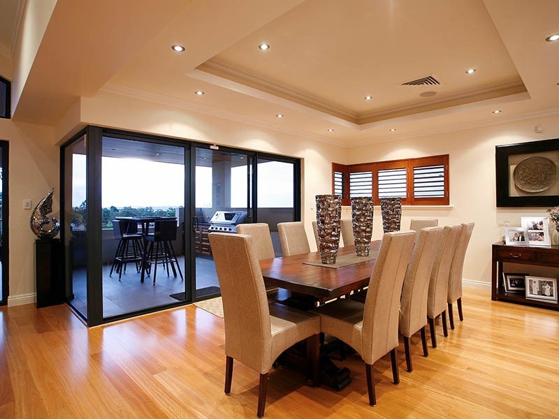 contemporary style dining room