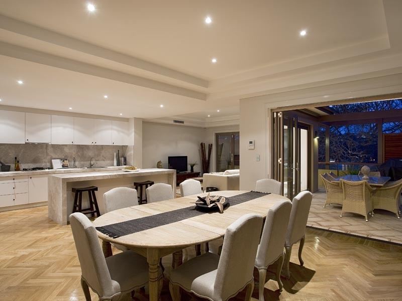 contemporary style dining room