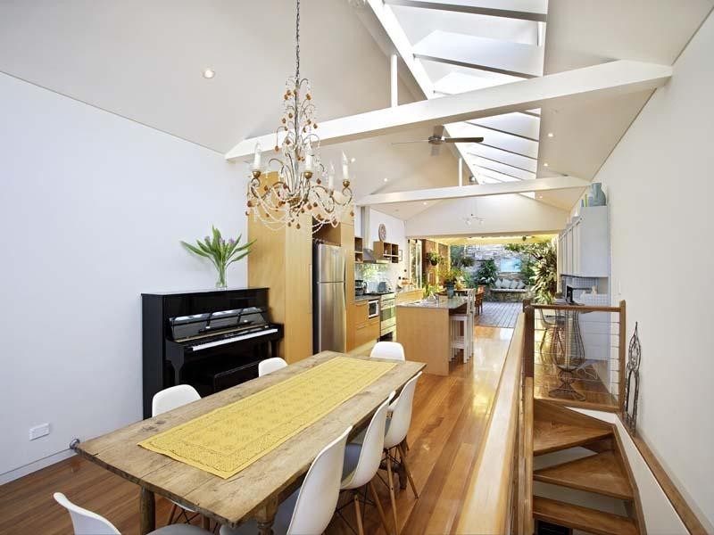 contemporary style dining room