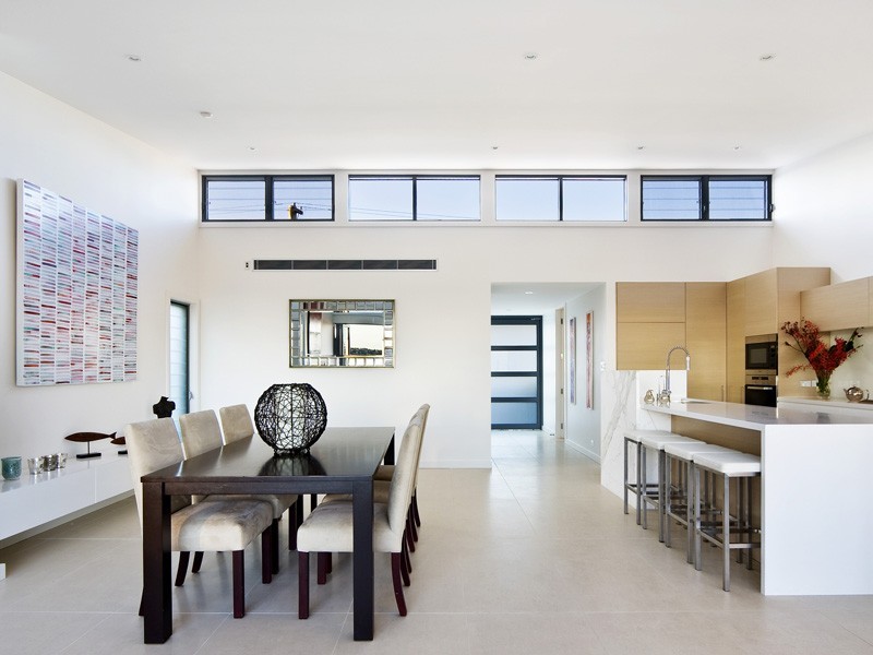contemporary style dining room