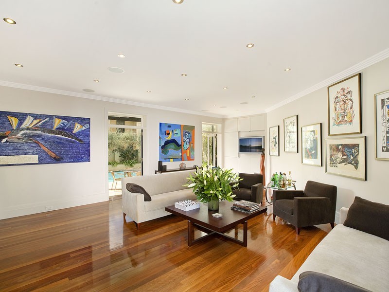 contemporary style living room