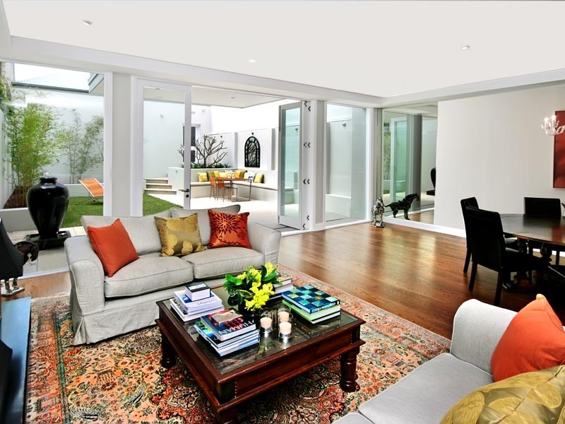 contemporary style living room