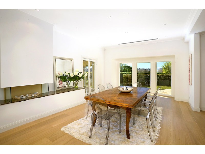 contemporary style dining room