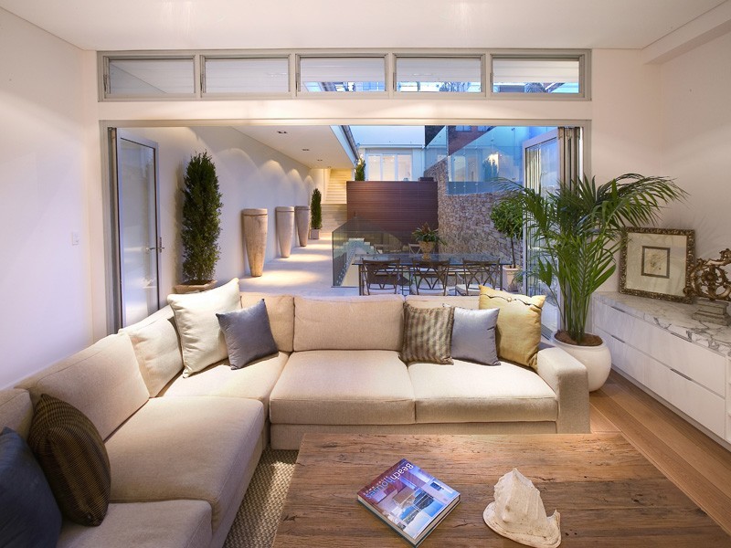 contemporary style living room