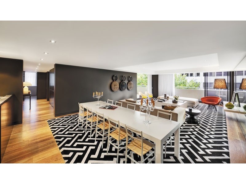 contemporary style dining room