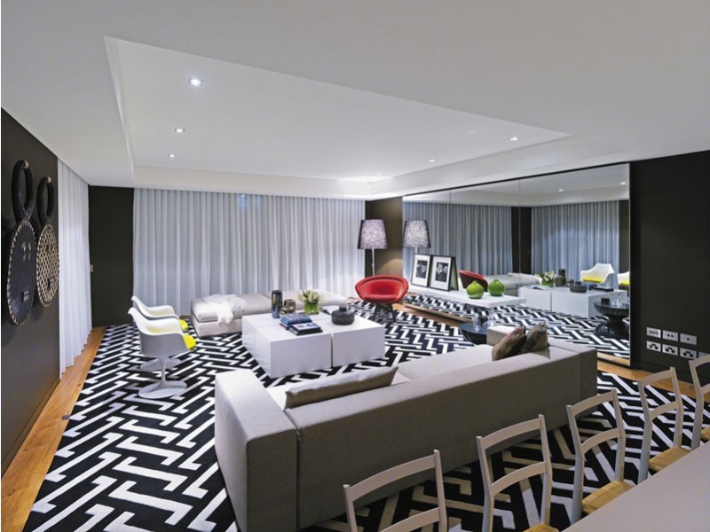 contemporary style living room