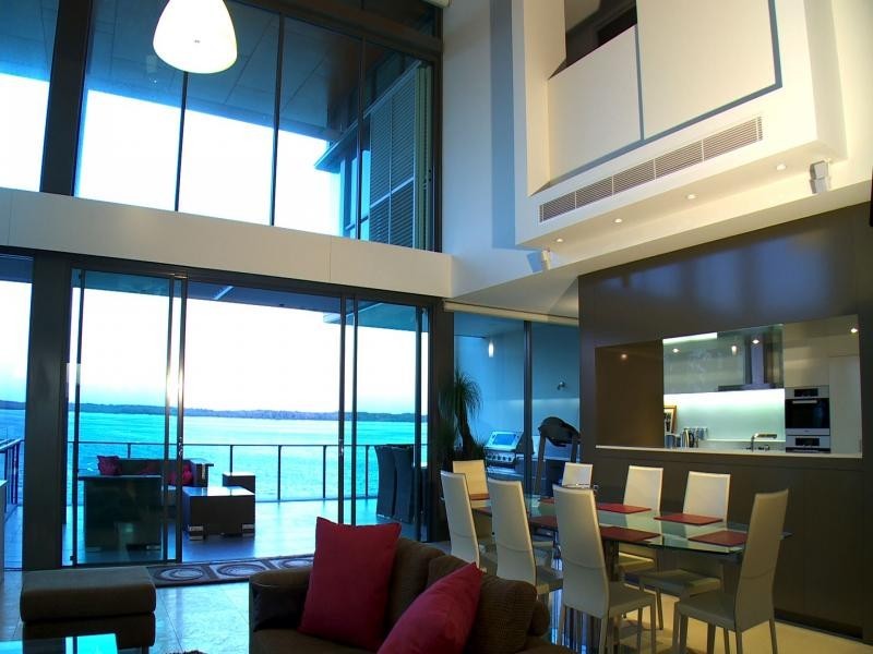 contemporary style dining room