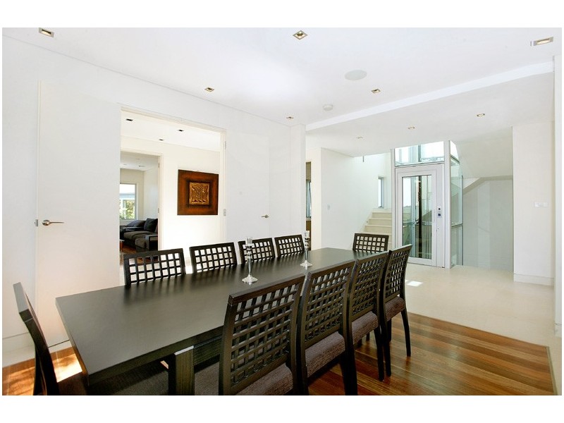 contemporary style dining room