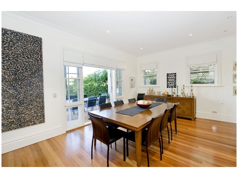 contemporary style dining room
