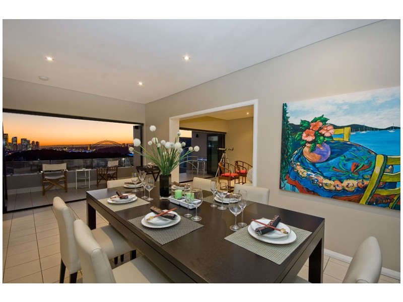 contemporary style dining room