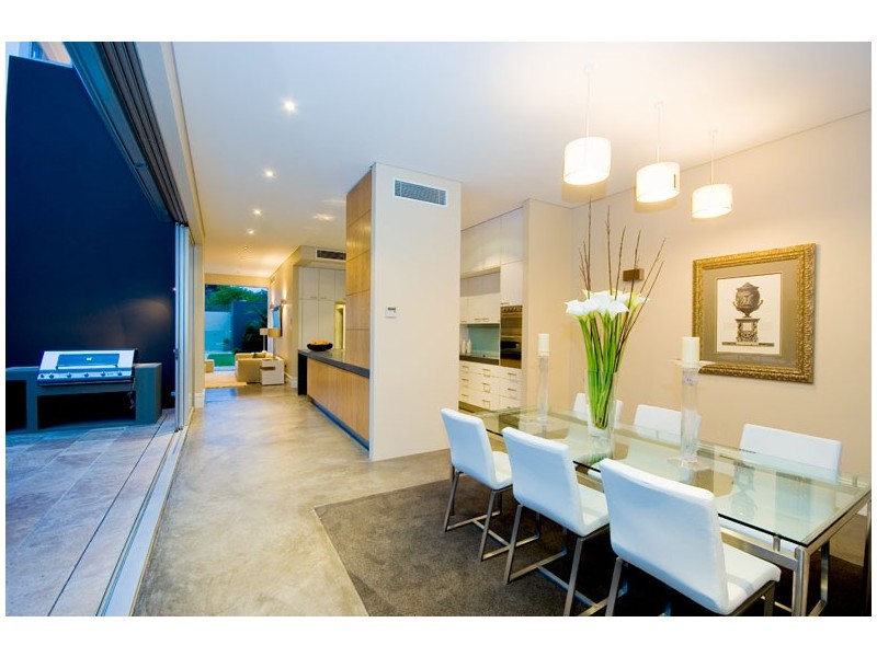 contemporary style dining room