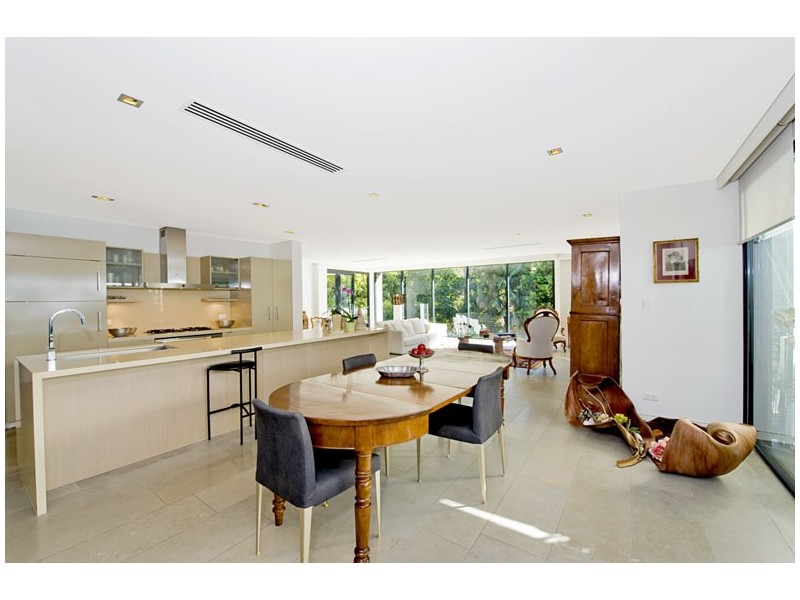 contemporary style dining room