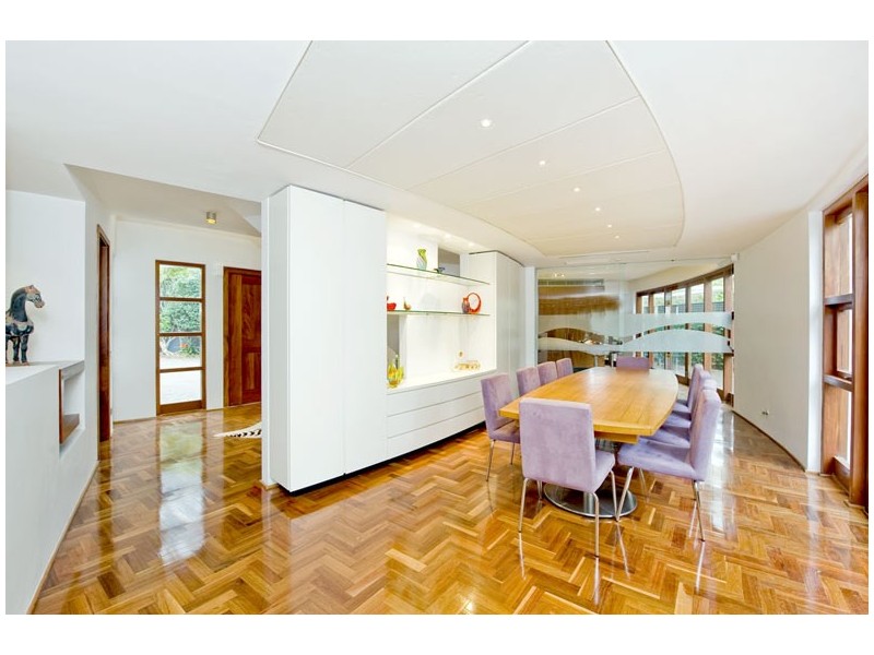 contemporary style dining room