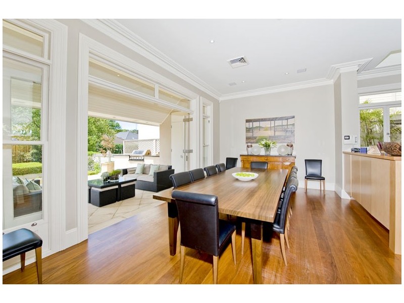 contemporary style dining room
