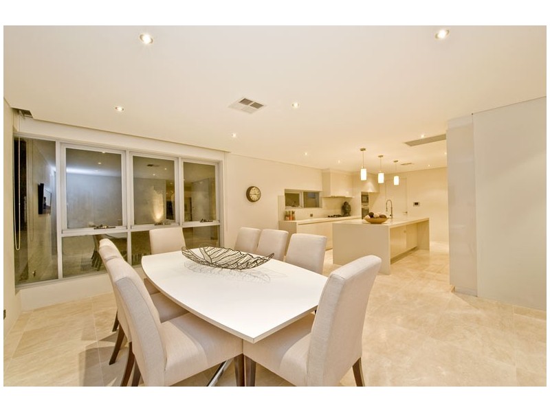 contemporary style dining room