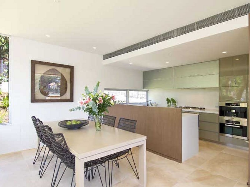 contemporary style dining room