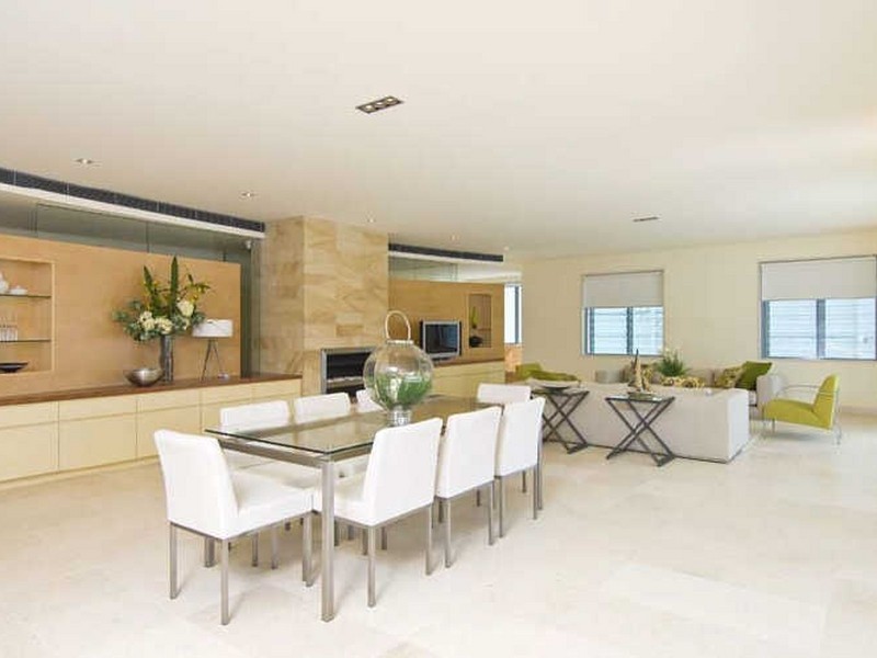 contemporary style dining room