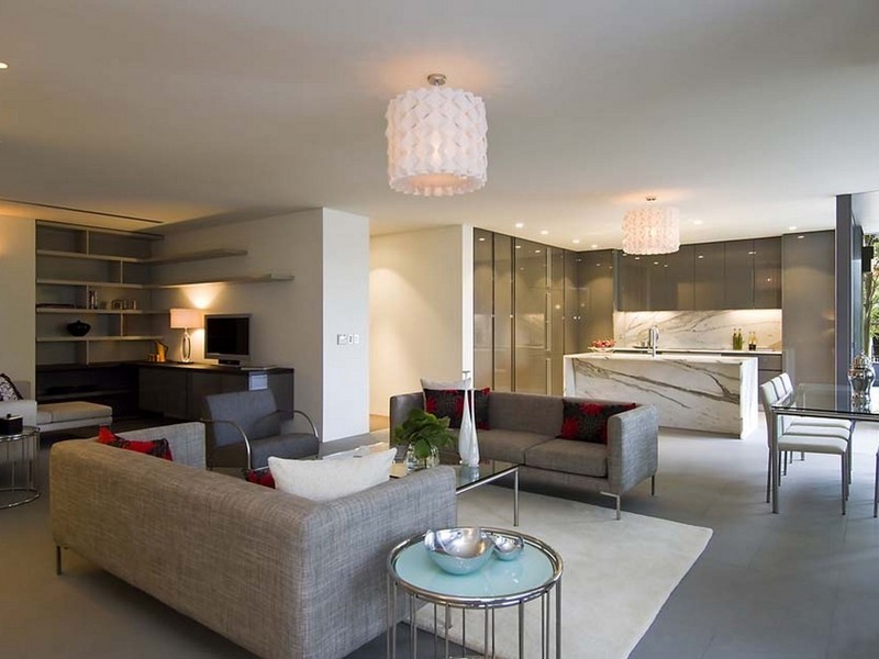 contemporary style living room