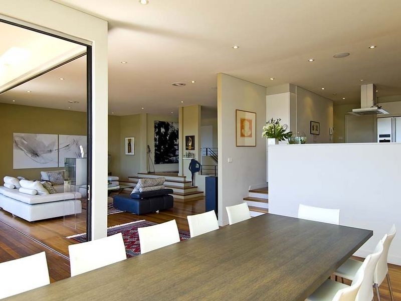 contemporary style dining room