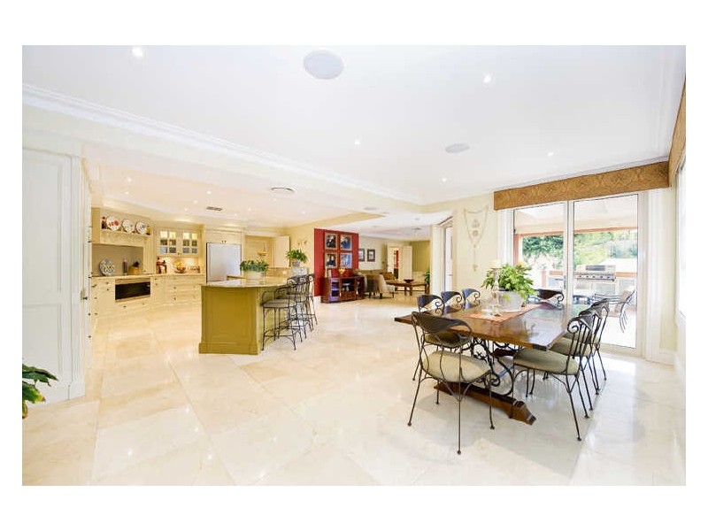 contemporary style dining room