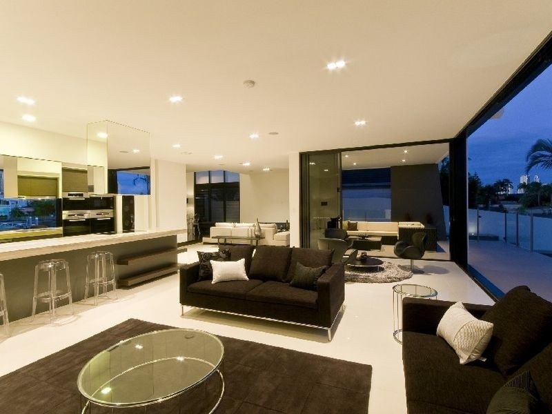 contemporary style living room