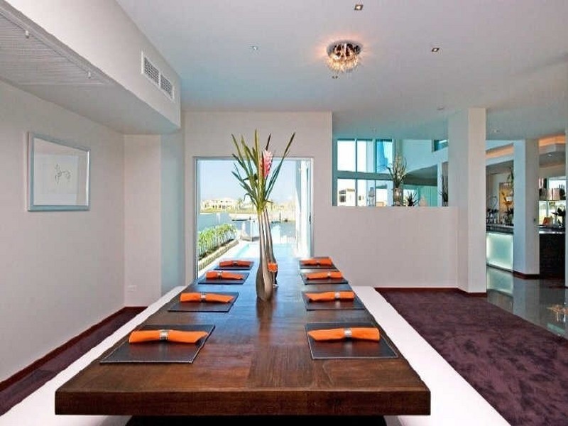 contemporary style dining room