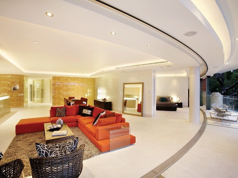 contemporary style living room