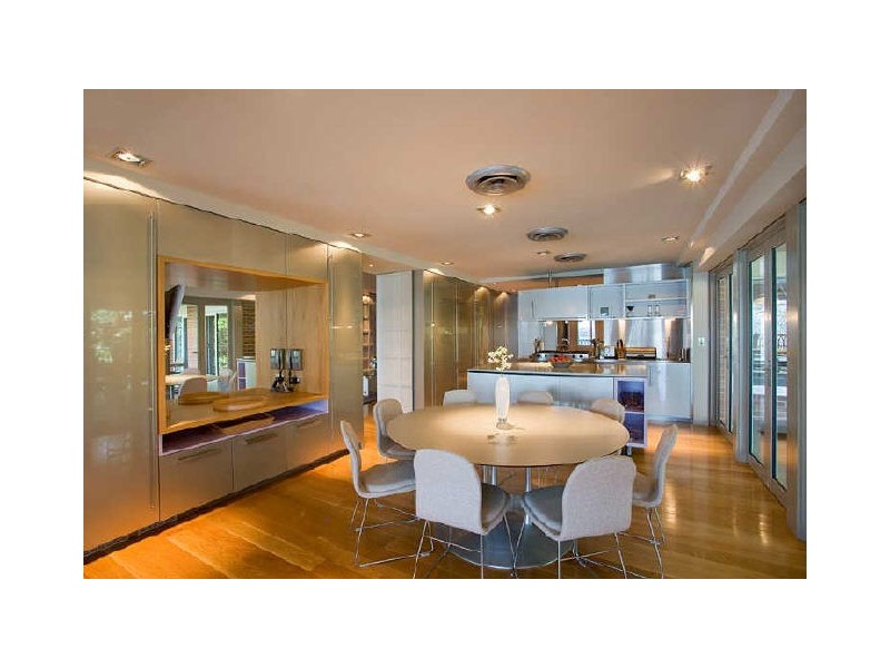 contemporary style dining room