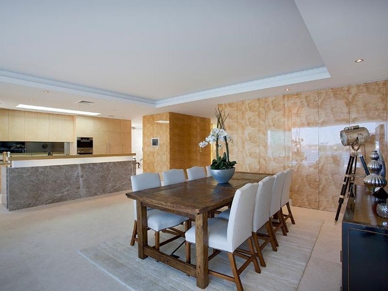 contemporary style dining room
