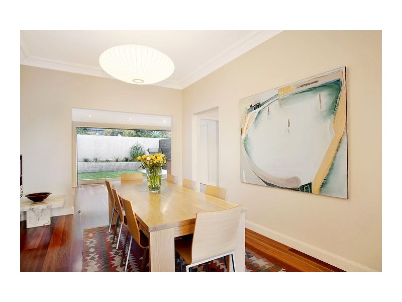 contemporary style dining room