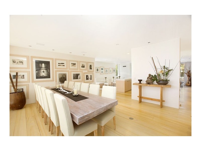 contemporary style dining room