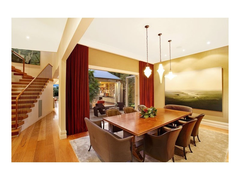 contemporary style dining room