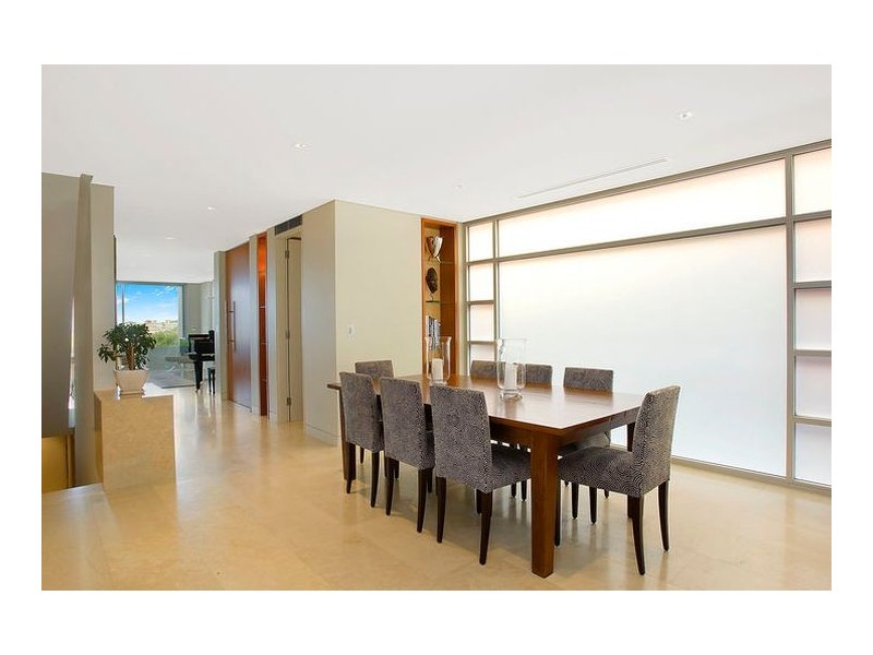 contemporary style dining room