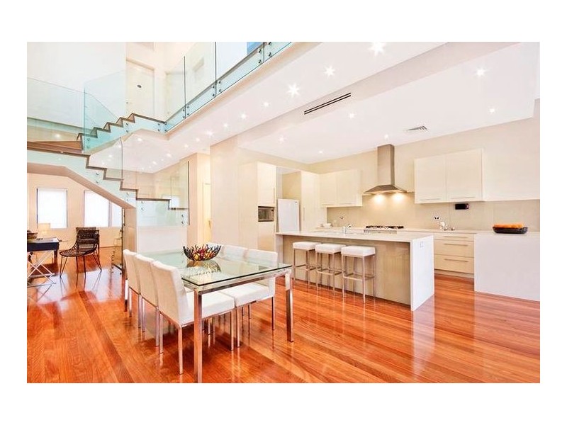 contemporary style dining room