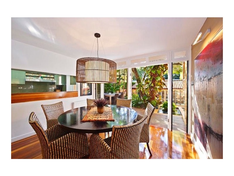 contemporary style dining room