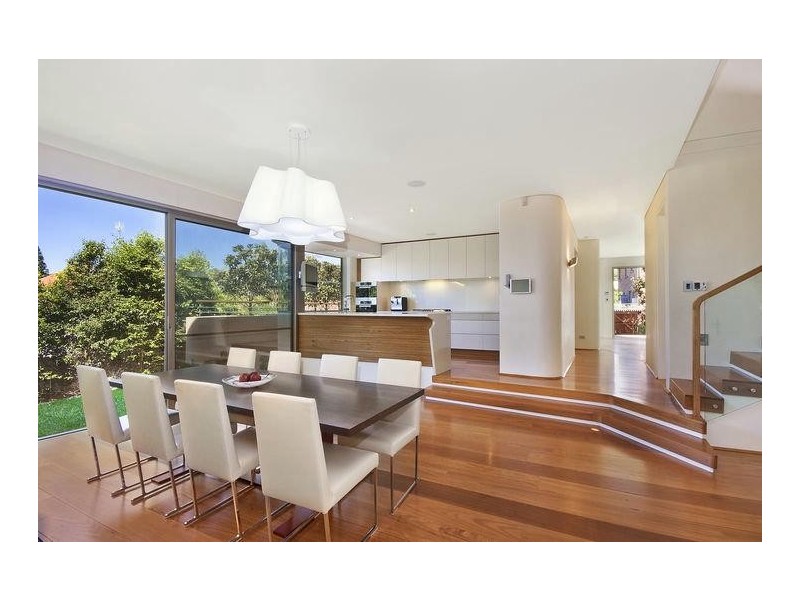 contemporary style dining room
