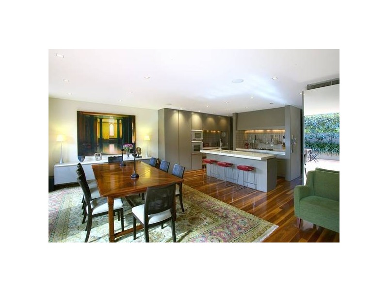 contemporary style dining room