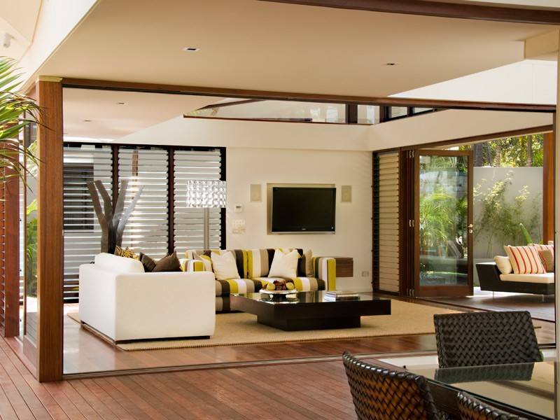 contemporary style living room