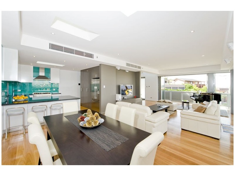 contemporary style dining room