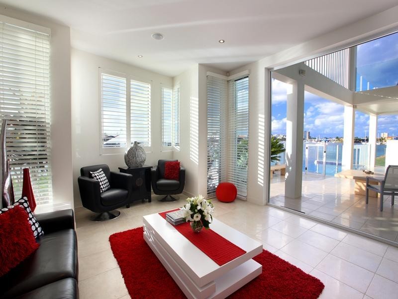 contemporary style living room