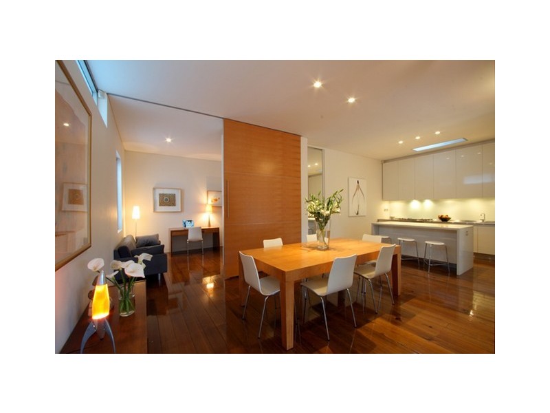 contemporary style dining room