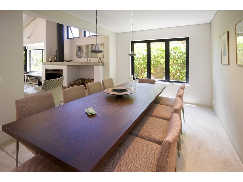 contemporary style dining room