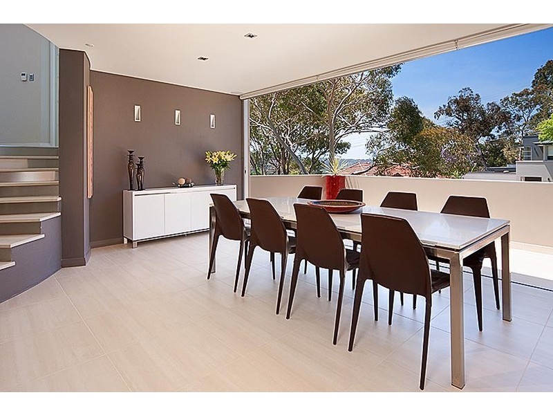 contemporary style dining room